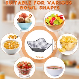 Hot Bowl Holder Microwave Safe Bowl Cozies Multipurpose Soup Bowl Holder Hot Heat Proof Plate Holder to Prevent Hand from Heat and Maintain Food Warm (Grey,10 Pieces)