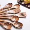11-Piece Premium Teak Wood Utensil Set with Holder - Durable