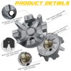 31 Pcs Golf Spikes Replacement Metal Thread 6mm