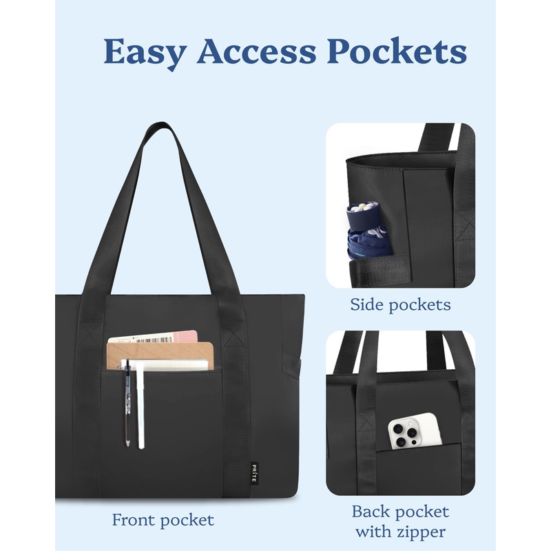 Prite Tote Bag for Women Weekender Bag with Laptop Compartment