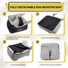 BurgeonNest Dog Car Seat for Small Dogs, Soft Pet Car