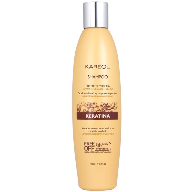 Keratina Shampoo · Restaura, Fortalece Y Nutre 300ml