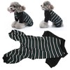 Striped Dog Pajamas Soft Stretchy Fashionable 4 Legged Puppy Pajamas