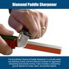 AccuSharp Diamond Paddle Foldable Knife Sharpener - Double-Sided Sharpener Features