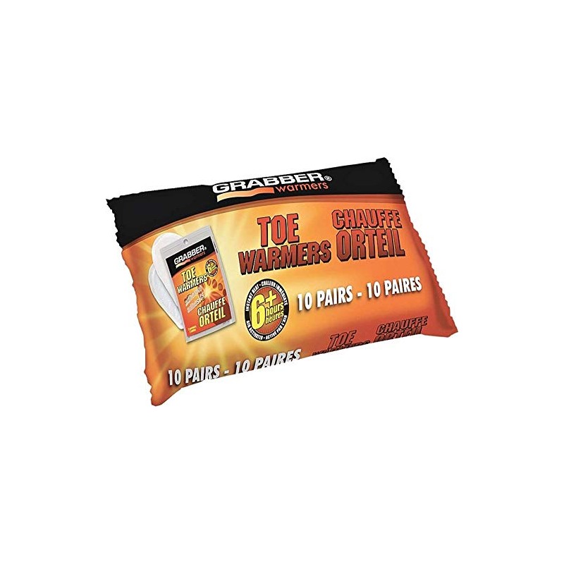 Grabber TWEF10 Toe Warmers 6 Hour 10 Pairs