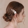 Bridal Hair Accessories Wedding Hair Clip Handmade White Flowers Pearls