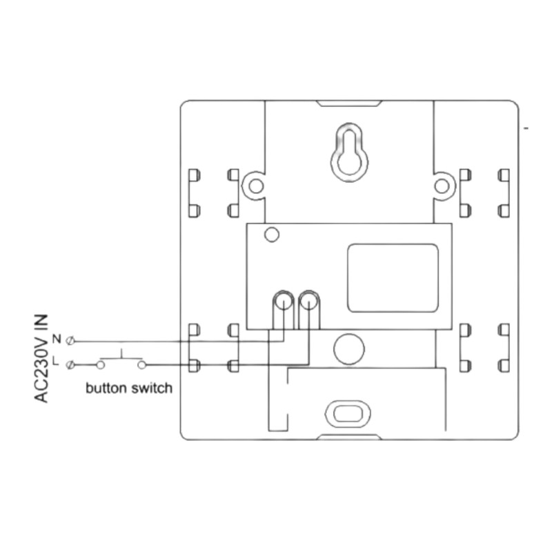 ORNO Quarto AC Doorbell Wired Mechanical Gong 80dB 230VAC (Black)