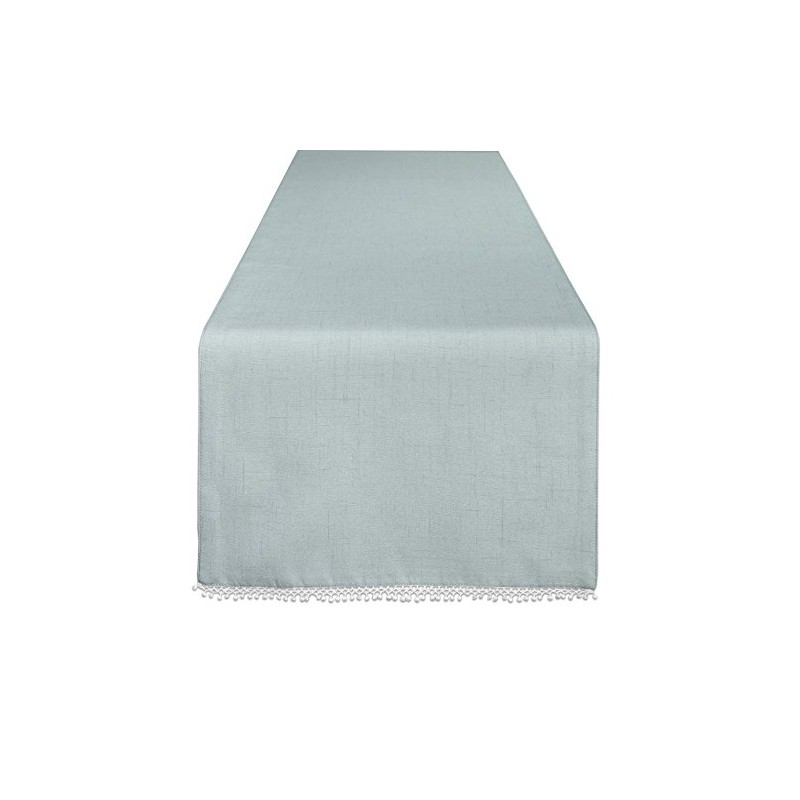 Lenox French Perle Solid 70" Runner, Ice Blue