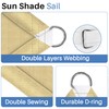 ECOOPTS 16'x18' HDPE Sun Shade Sail Rectangle Canopy Shades for
