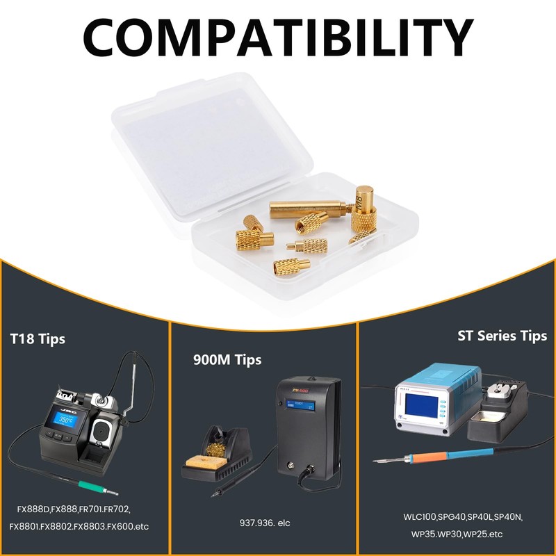 Heat-Set Insert Tips - Threaded Inserts M2 / M2.5 /