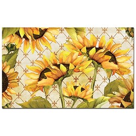 Counter Art Anti Fatigue Floor Mat, Sunflowers in Bloom