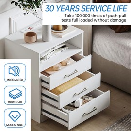 SONEE Side Mount Soft Close Drawer Slides 10 Pack, Full Extension Drawer Glides, 3 Fold, Ball Bearing, Bottom Mount, Heavy Duty 100 LB, Black (5 Pair, 20 Inch)