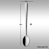 Grunwerg Windsor Carded 6-Piece Latte Spoon Set 6BXSOSWDR, 18/0 Stainless