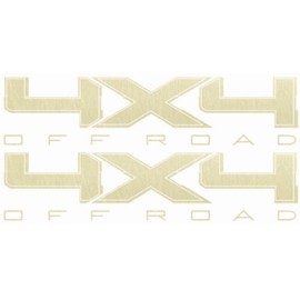 Vinylmark LLC 4x4 Decals (Gold) - 2009 to 2014 Fits Ford F150 Truck Bed