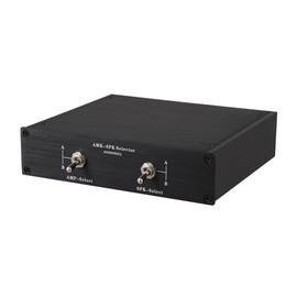 Two Amplifiers to Two Pairs of Speakers Selector Switch (2 to 2) Manual Switcher 2 in 2 Out Metal Enclosure (AS 0202)
