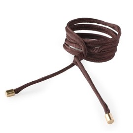 JewelVOX Hair Accessories, Wire Pony Hair Wire, Embossing, Simple, Brown, Selected