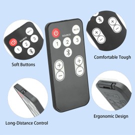 RE15031 Remote Control Compatible with Polk Audio Soundbar Controller RE1305-2 RE1305-1 5000 3000 6500BT 6500 6000 2000 4000 9000 SB5000IHT Surroundbar 5000 6000 3000 IHT ONE Step IHT3000 Replacement