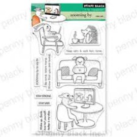 Penny Black  - Creative Clear Stamps - ZOOMING BY