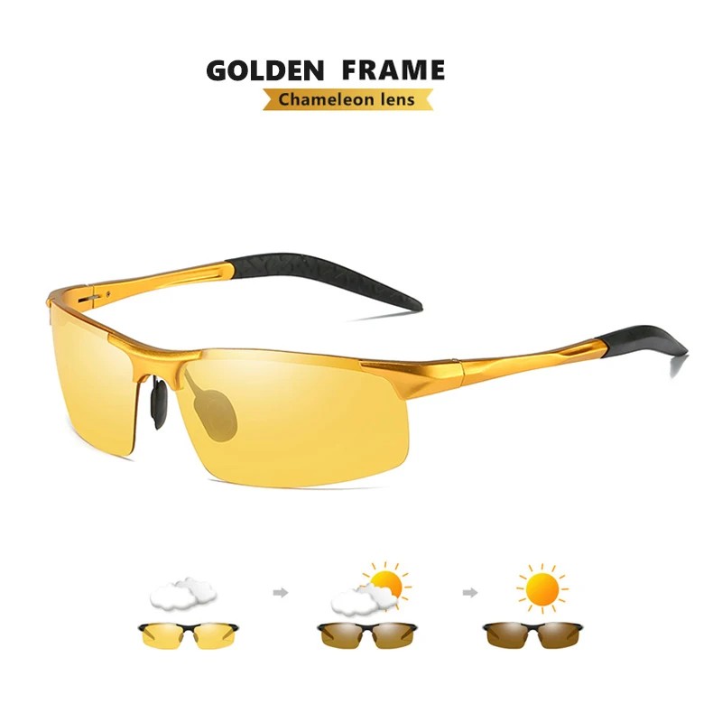 Yellow Lens Driving Glasses for Low-Light Use – Semi-Polarized Anti-Glare