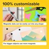 Hyper-Sticky Magnets with Adhesive Backing - 45pcs 0.8"x0.08" Strong Magnetic