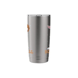 Rabbit Bunny Softball Player Catcher Pitcher Softballer Stainless Steel Insulated Tumbler