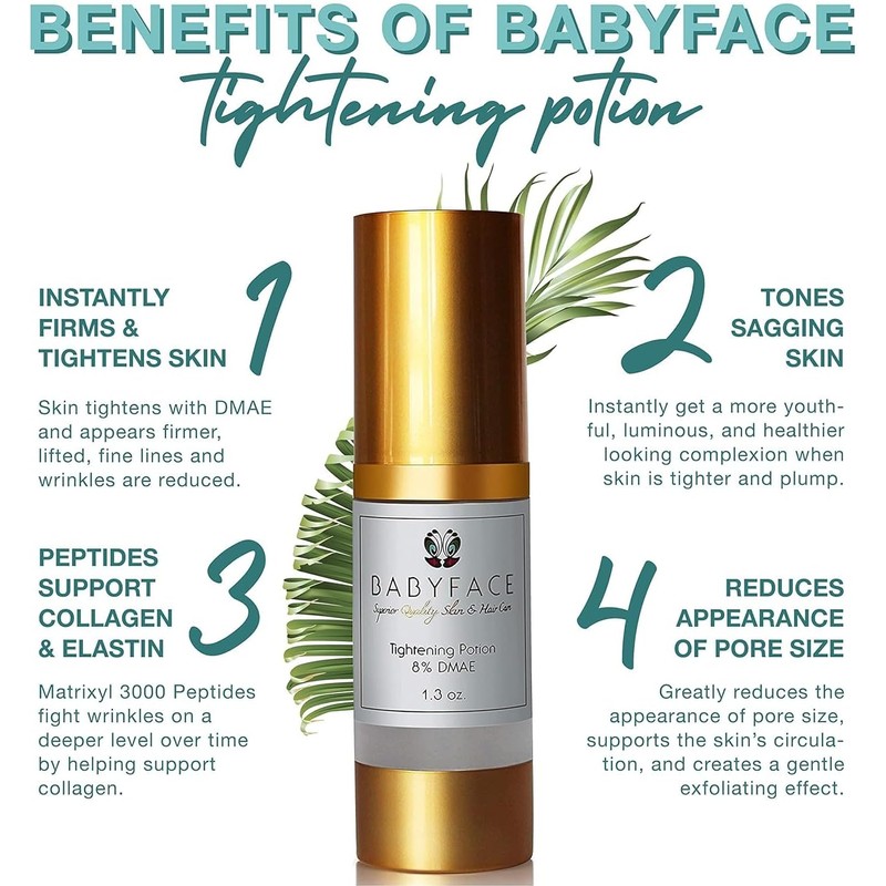 Babyface Instant Tightening Serum - Extra Strength 8% DMAE for