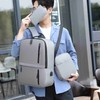 Men's Business Bag Set USB High Capacity Laptop Backpack Double