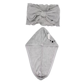 WOONEKY Shower Cap Hair Catcher Quick Dry Hair Turban Towel Women Absorbent Headband