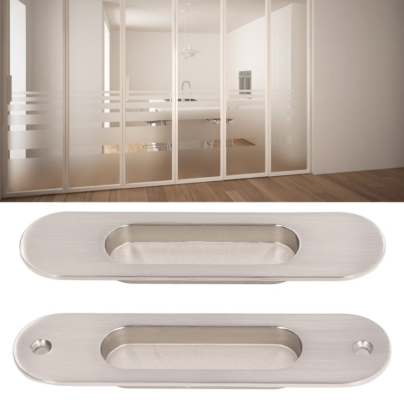 Sliding Door Handles Set Smoothing Surfaces Aluminum Alloy Closet Door