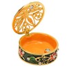 Metal Jewelry Box Innovative Exquisite Hand Painted Hinged Jewelry Organizer