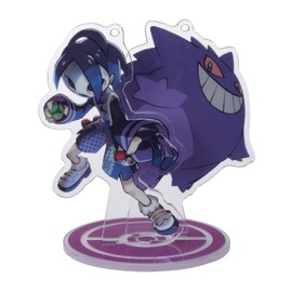 Pokemon Center Original Acrylic Stand Keychain Pokemon Trainers Onion & Gengar