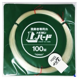 Toray Fluorocarbon Line Harris Toyoflon L Hard with Mount 328.4 ft (100 m) Size 2.5 Natural