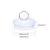 sourcing map Rubber Sink Plug, Clear Drain Stopper Fit 2-1/8"