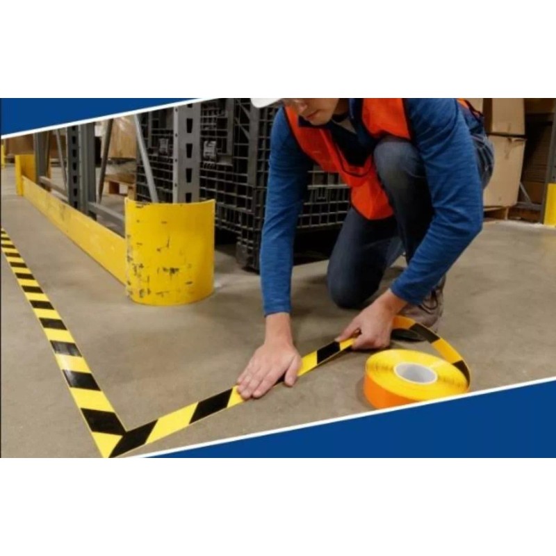 Naliplastic Cinta Delimitadora Amarilla 48x33 Área De Marcaje Facturamos