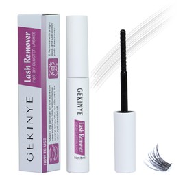 Gekinye Lash Glue Remover 5ML: Lash Remover for Cluster Lashes False Lashes DIY at Home Eyelash Glue Remover
