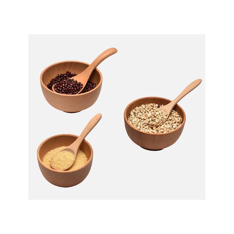 Honey ice Cream Mixer Small Wooden Spoon Wooden Tableware Household
