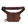 TOURBON Genuine Leather Tool Belt Pouch with Adjustable Waist Belt