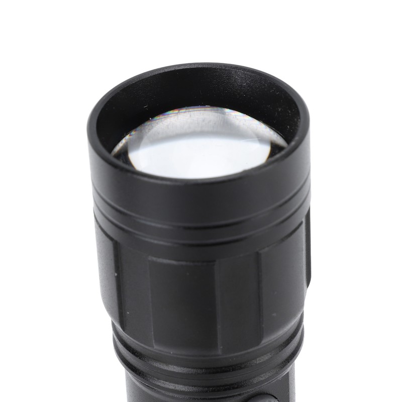 LED Flashlight Zoomable 3 Light Modes USB Or Solar Charge