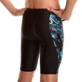 Flow Splice Jammer Swimsuits - Swim Jammers for Swimming in Boys Size 21 to 32 (Derezzed 23)