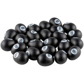Meinl Percussion Egg Shaker Pack (24 Pieces) for All Musicians with Crystal Clear Sounds — NOT MADE IN CHINA — Durable All-weather Synthetic Shells, 2-YEAR WARRANTY, Black, (ES-SET24-BK)