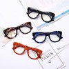 DOOViC Blue Light Glasses Womens Oversized Round Orange Frame Computer