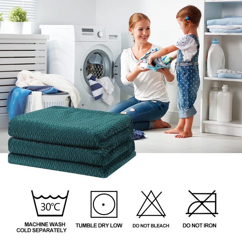 PiccoCasa Flannel Fleece Twin Size Blanket,Soft Microfiber Couch Sofa Throw,Jacquard