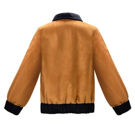 ReliBeauty Earhart Historical Costume Kids Aviator Costume for Girls with Hats, Glasses and Scarves,Yellow 100