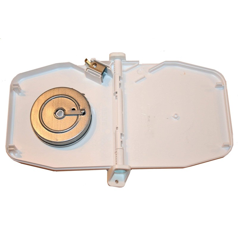 Selve Belt Winder Surface-Mounted with Hinge System, White/Brown/Anthracite without Strap