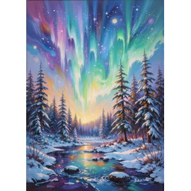 GOUOYANA Diamond Art Kits for Adults, Landscape 5D Diamond Painting Kits for Beginner DIY Gem Art Full Drill Diamond Dots Crystal Craft Kits for Home Wall Decor Gifts 12x16inch