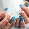 Sun&Beam Nails Handmade Nail Tip, Medium, Long, Ballerina, False Claws,