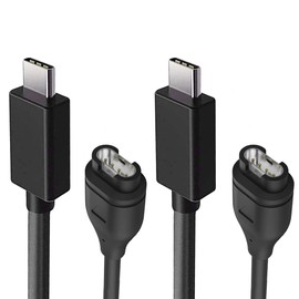 Miimall [2 Pack Type C] Universal Garmin Charging Cable Heavy Duty Convenient Charger Charger Parts for Approach S70, vivosmart5, ForeAthlete745, 55, 265, Venu Sq 2/Fenix, Approach S62, Venu 2,