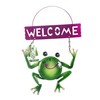 Garden Frog welcome Plaque