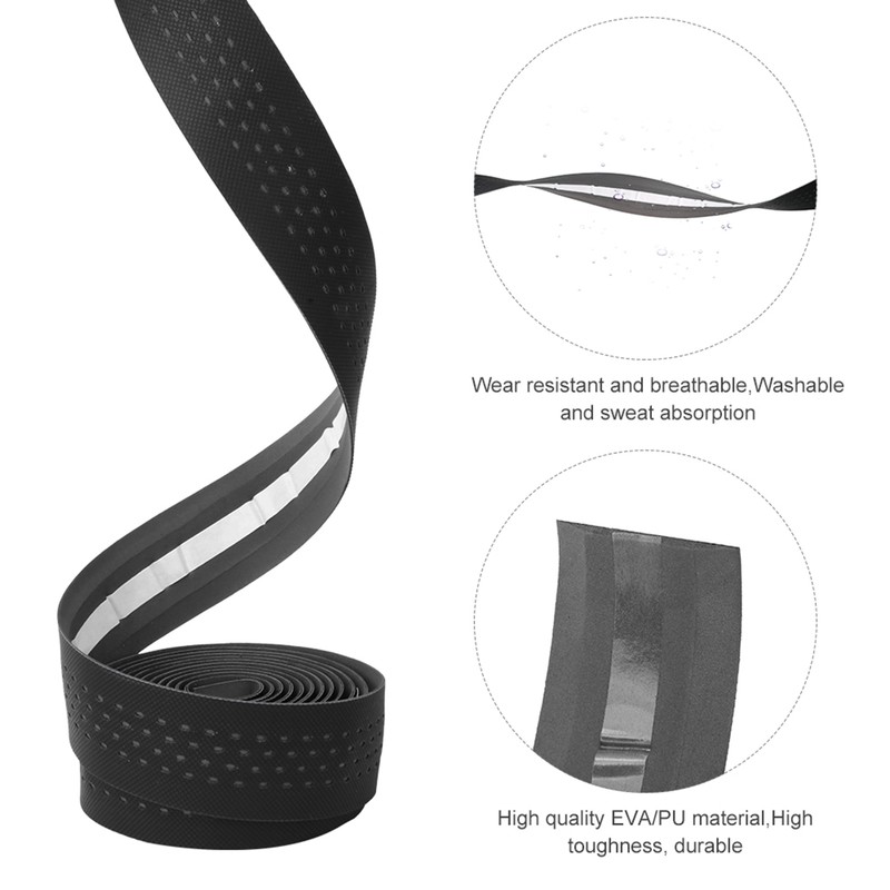 Anti skid PU Road Bike Handlebar Tapes Soft Breathable Mountain