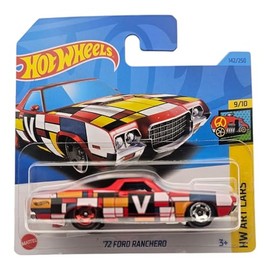 Hot Wheels '72 Ford Ranchero, HW Art Cars Series, 9/10, Die-Cast Collectible Car